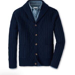 Peter Millar Fisherman's Cable Shawl Collar Cardigan